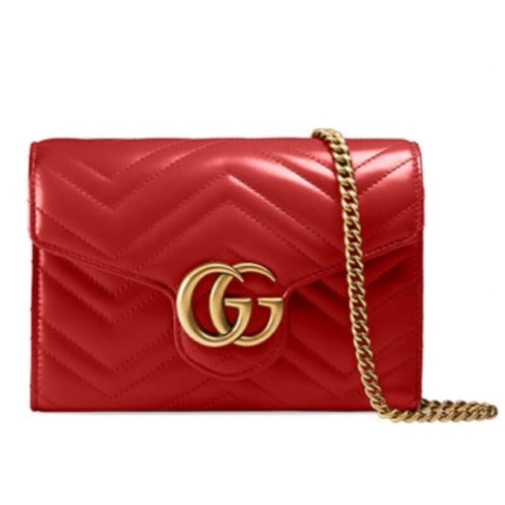 Gucci Marmont wallet-on-chain bag
